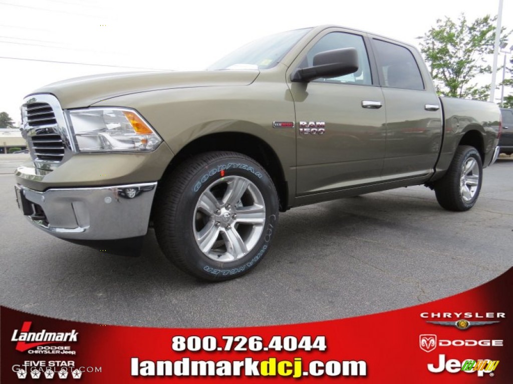 2014 1500 Big Horn Crew Cab 4x4 - Prairie Pearl Coat / Canyon Brown/Light Frost Beige photo #1