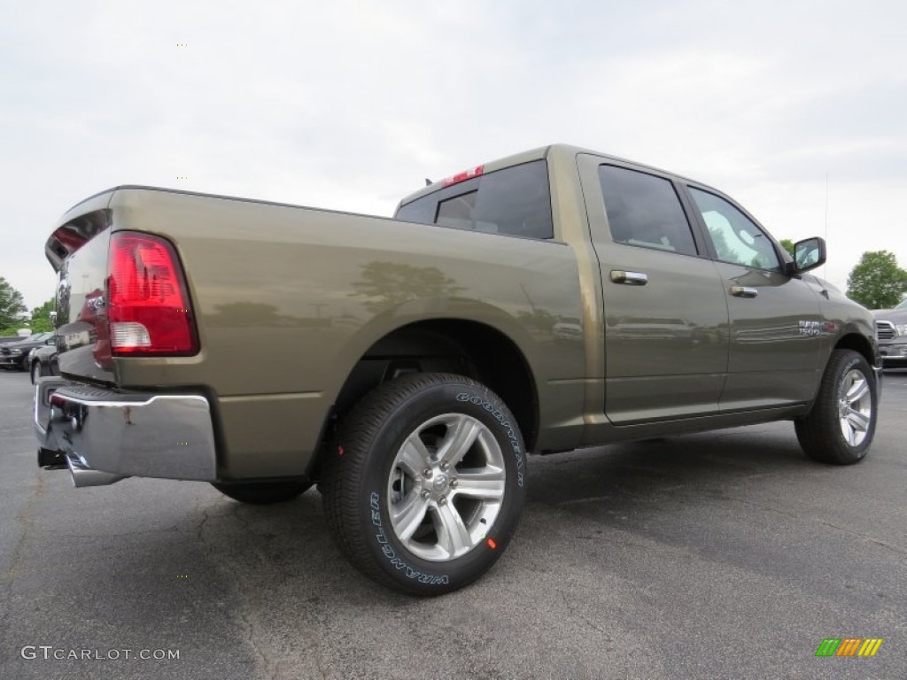 2014 1500 Big Horn Crew Cab 4x4 - Prairie Pearl Coat / Canyon Brown/Light Frost Beige photo #3