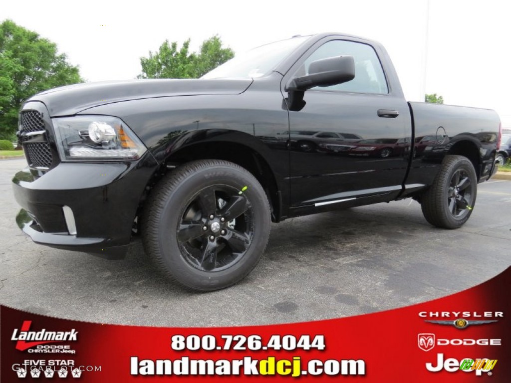 2014 1500 Express Regular Cab - Black / Black/Diesel Gray photo #1