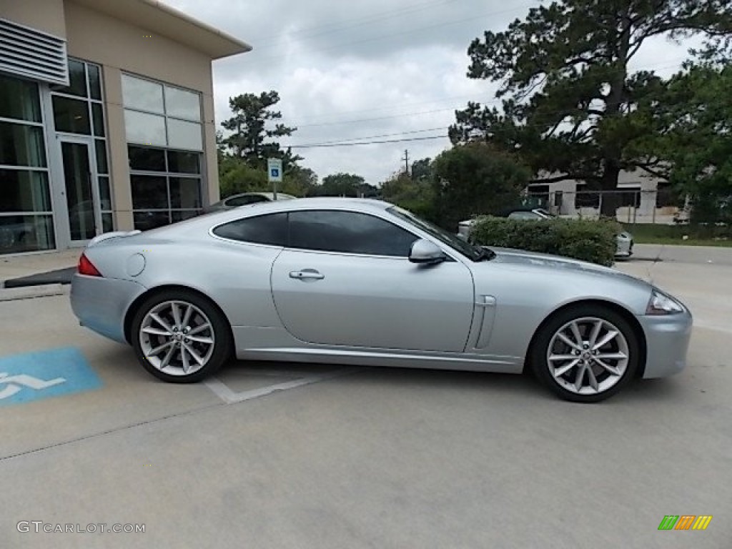 Liquid Silver Metallic 2010 Jaguar XK XKR Coupe Exterior Photo #93339884