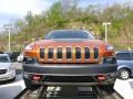 2014 Mango Tango Pearl Coat Jeep Cherokee Trailhawk 4x4  photo #6