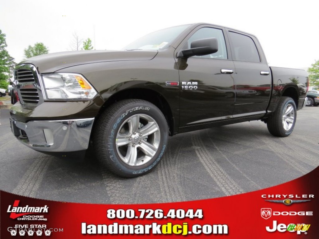 2014 1500 Big Horn Crew Cab 4x4 - Black Gold Pearl Coat / Black/Diesel Gray photo #1