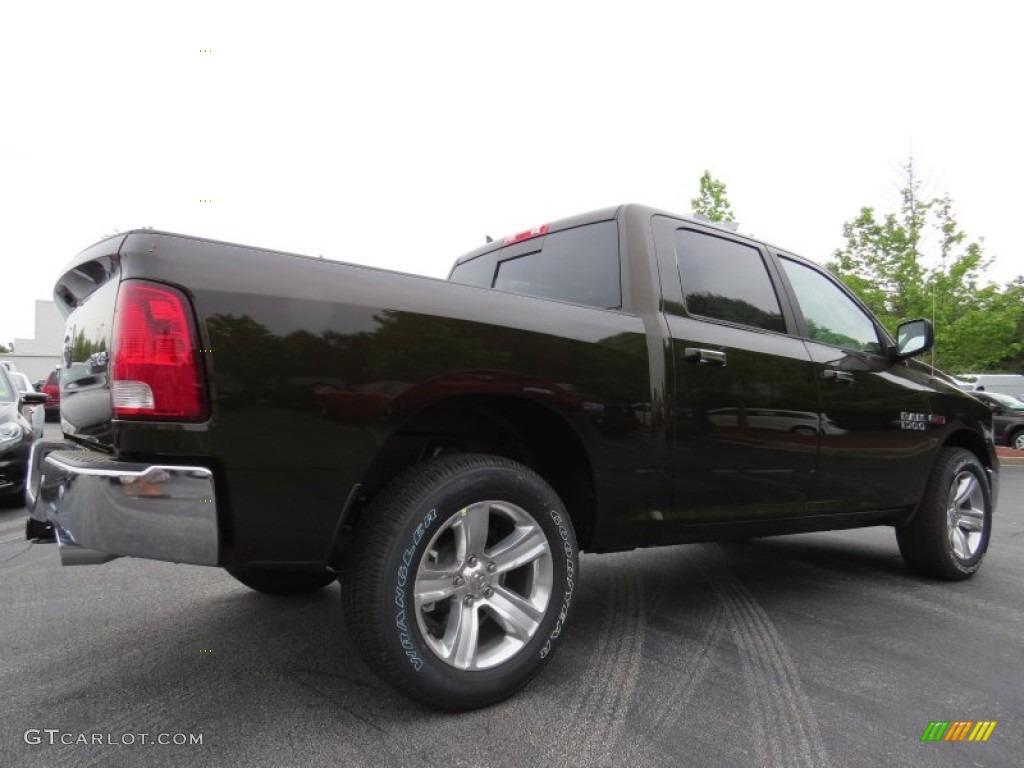 2014 1500 Big Horn Crew Cab 4x4 - Black Gold Pearl Coat / Black/Diesel Gray photo #3
