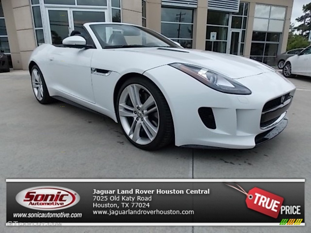 2014 F-TYPE V8 S - Polaris White / Jet photo #1