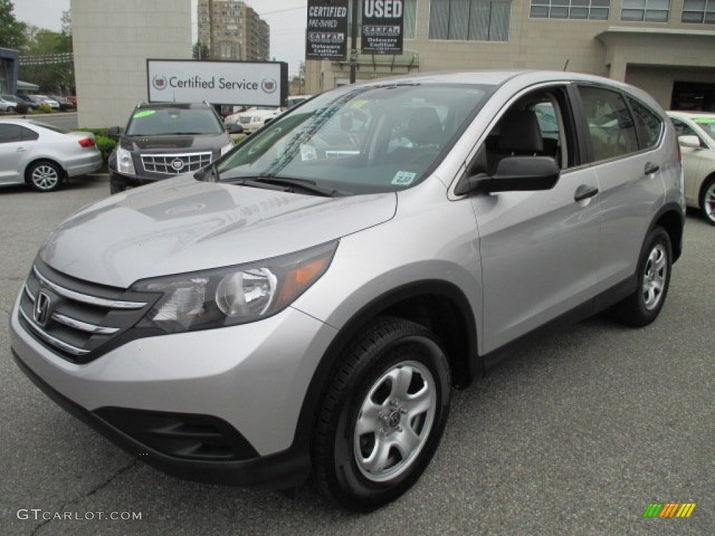 2012 CR-V LX 4WD - Alabaster Silver Metallic / Gray photo #2