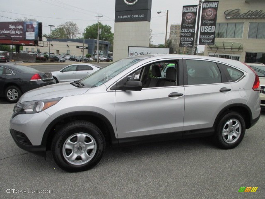 2012 CR-V LX 4WD - Alabaster Silver Metallic / Gray photo #3