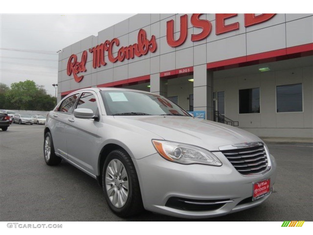2012 200 LX Sedan - Bright Silver Metallic / Black/Light Frost photo #1