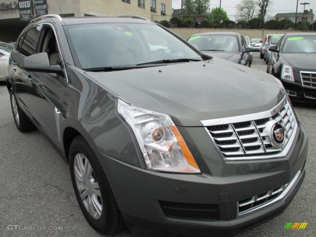 2013 SRX Luxury AWD - Evolution Green Metallic / Shale/Brownstone photo #8