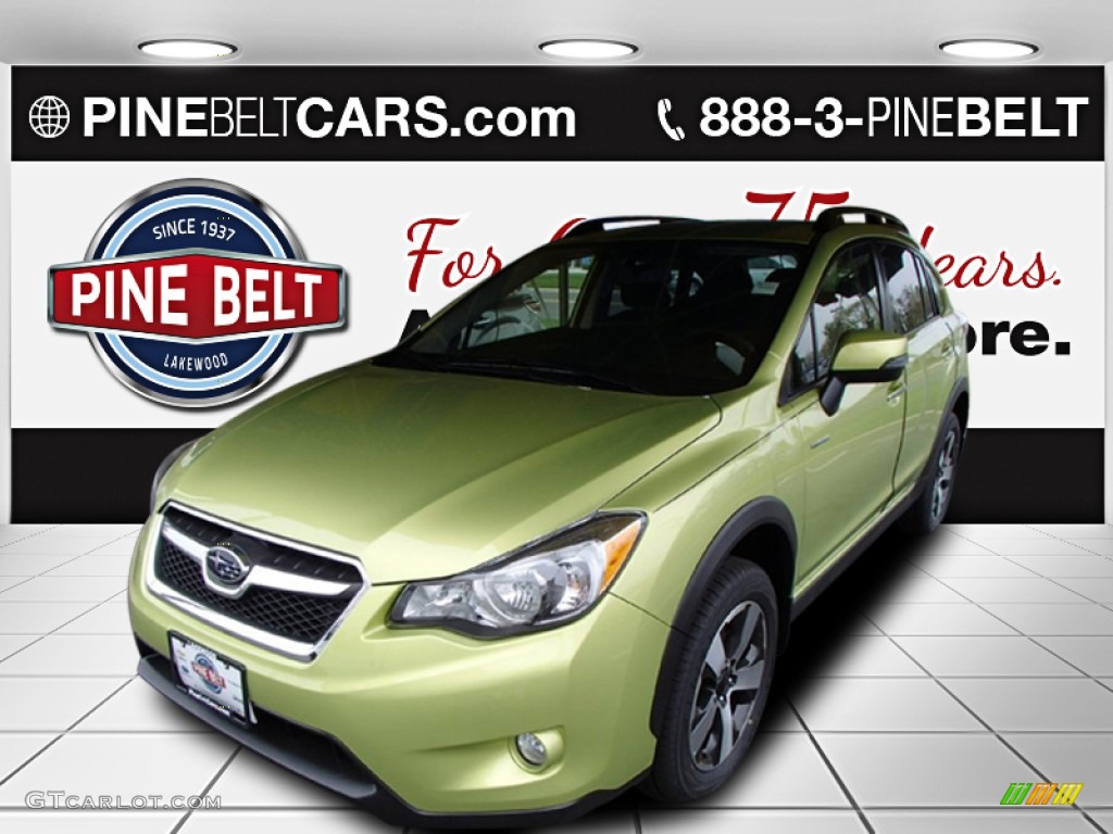 2014 XV Crosstrek Hybrid - Plasma Green / Black photo #1