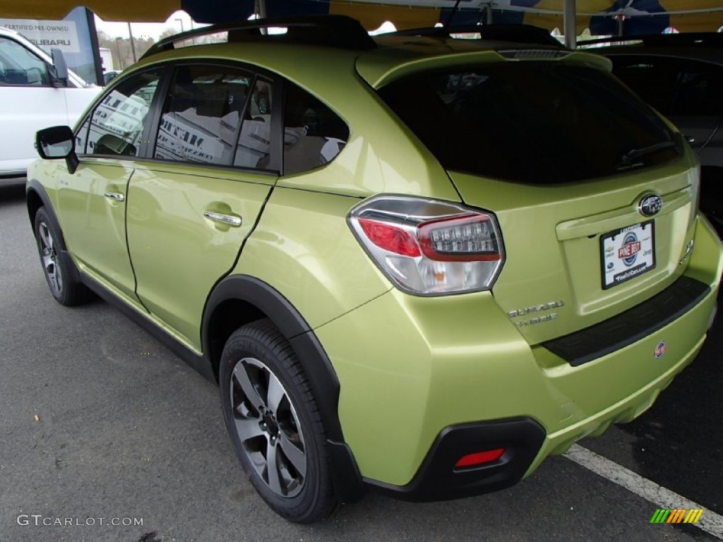 2014 XV Crosstrek Hybrid - Plasma Green / Black photo #2