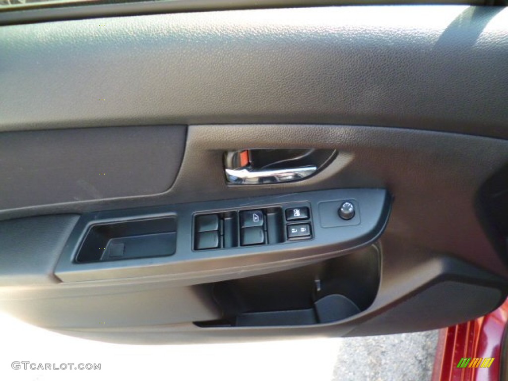 2012 Impreza 2.0i Sport Premium 5 Door - Camellia Red Pearl / Black photo #17