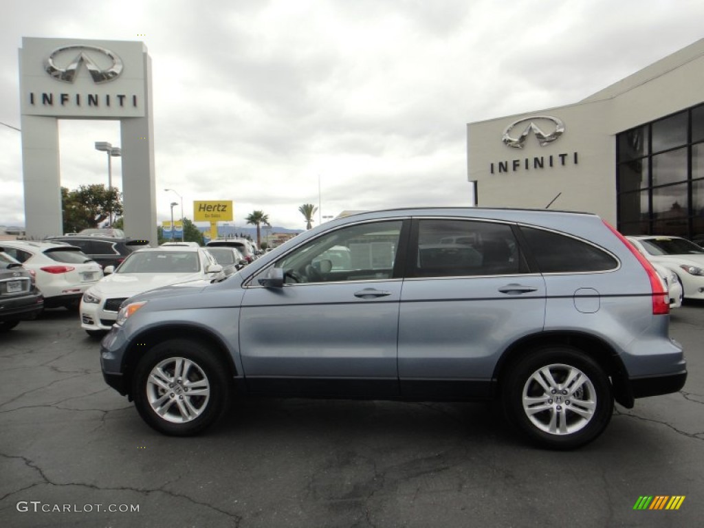 2011 CR-V EX-L - Glacier Blue Metallic / Gray photo #2