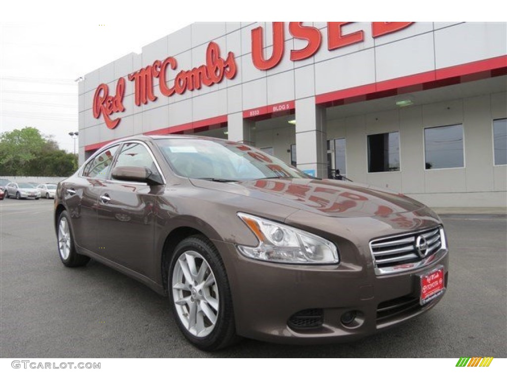 2014 Maxima 3.5 S - Java Metallic / Charcoal photo #1