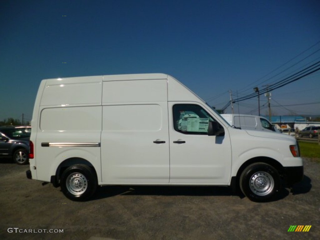 Glacier White 2014 Nissan NV 2500 HD S High Roof Exterior Photo #93351086