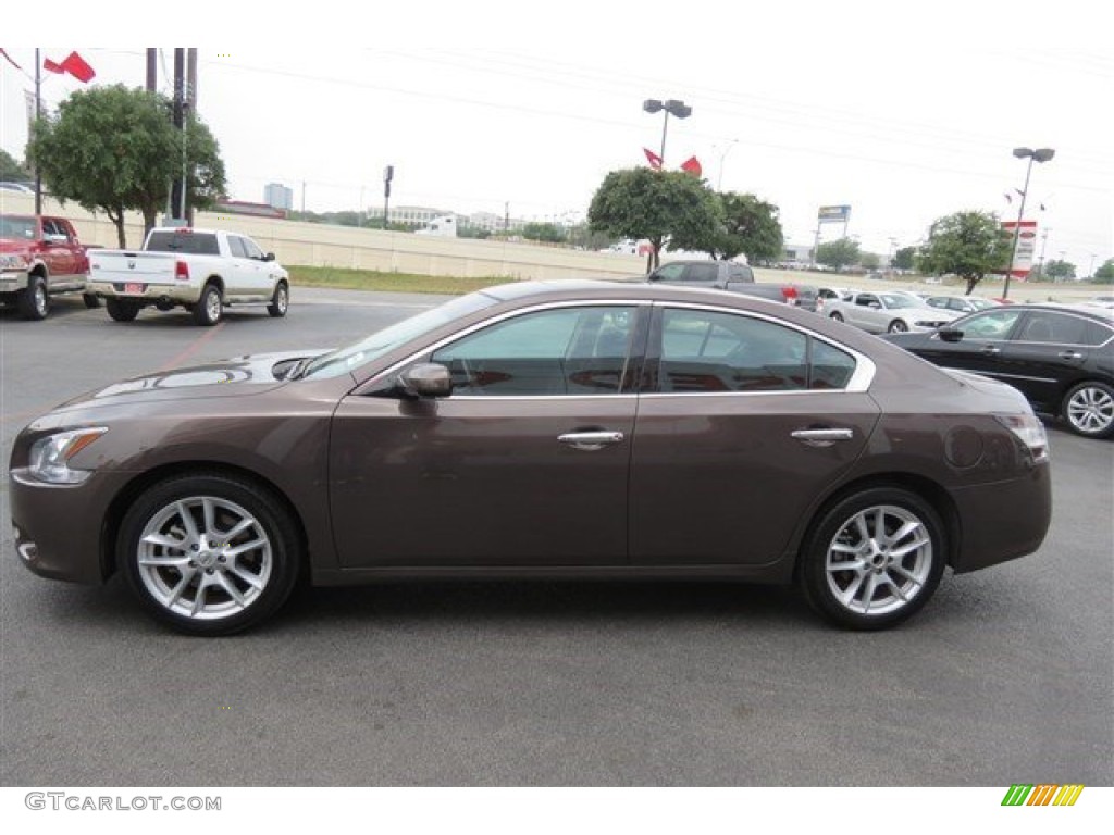 2014 Maxima 3.5 S - Java Metallic / Charcoal photo #4