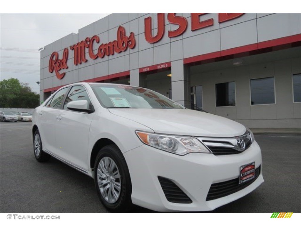 2014 Camry L - Super White / Ivory photo #1