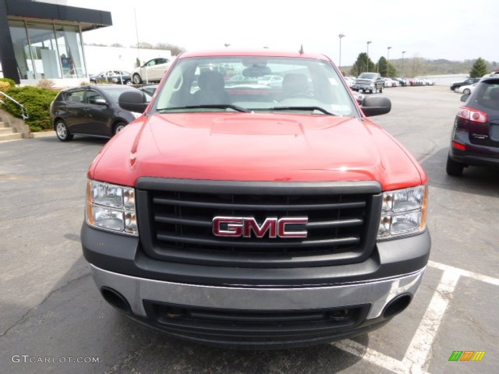 2008 Sierra 1500 Regular Cab 4x4 - Fire Red / Dark Titanium photo #2