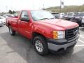 2008 Fire Red GMC Sierra 1500 Regular Cab 4x4  photo #3