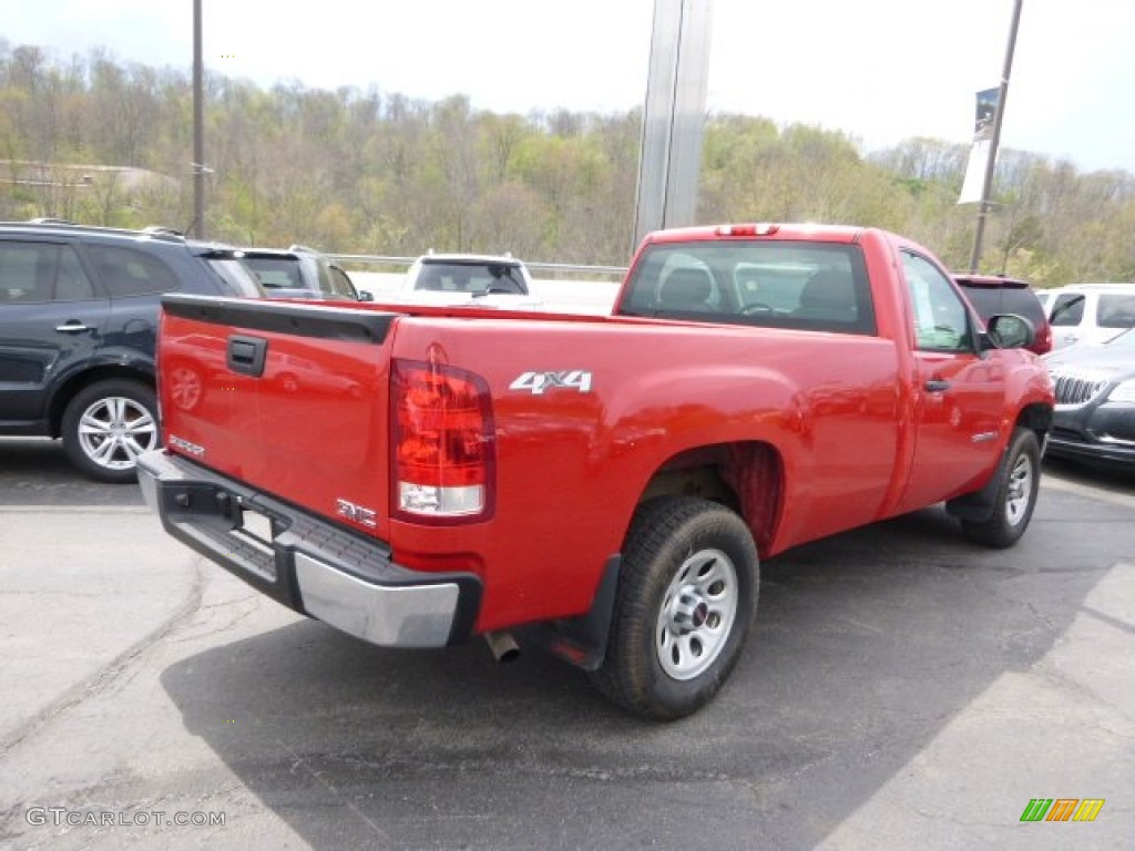 2008 Sierra 1500 Regular Cab 4x4 - Fire Red / Dark Titanium photo #5