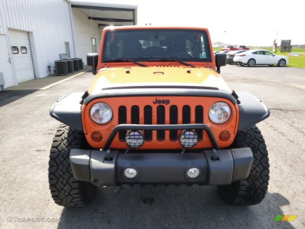 2012 Wrangler Unlimited Sport 4x4 - Crush Orange / Black photo #3