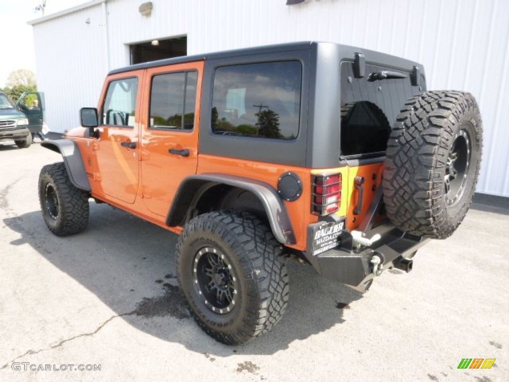 2012 Wrangler Unlimited Sport 4x4 - Crush Orange / Black photo #8