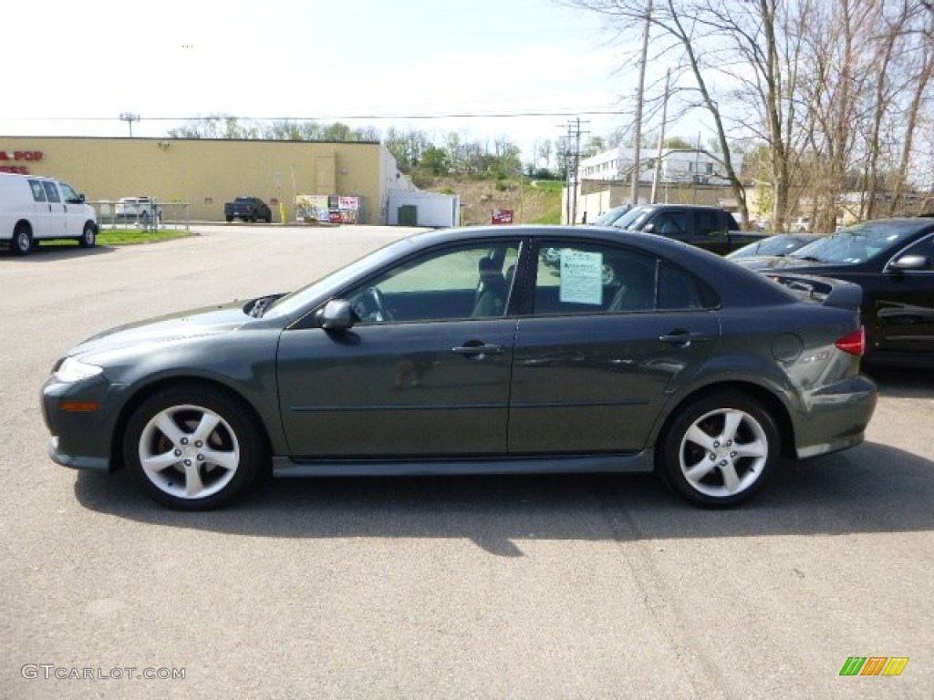 2005 MAZDA6 i Sport Hatchback - Steel Gray Metallic / Black photo #2