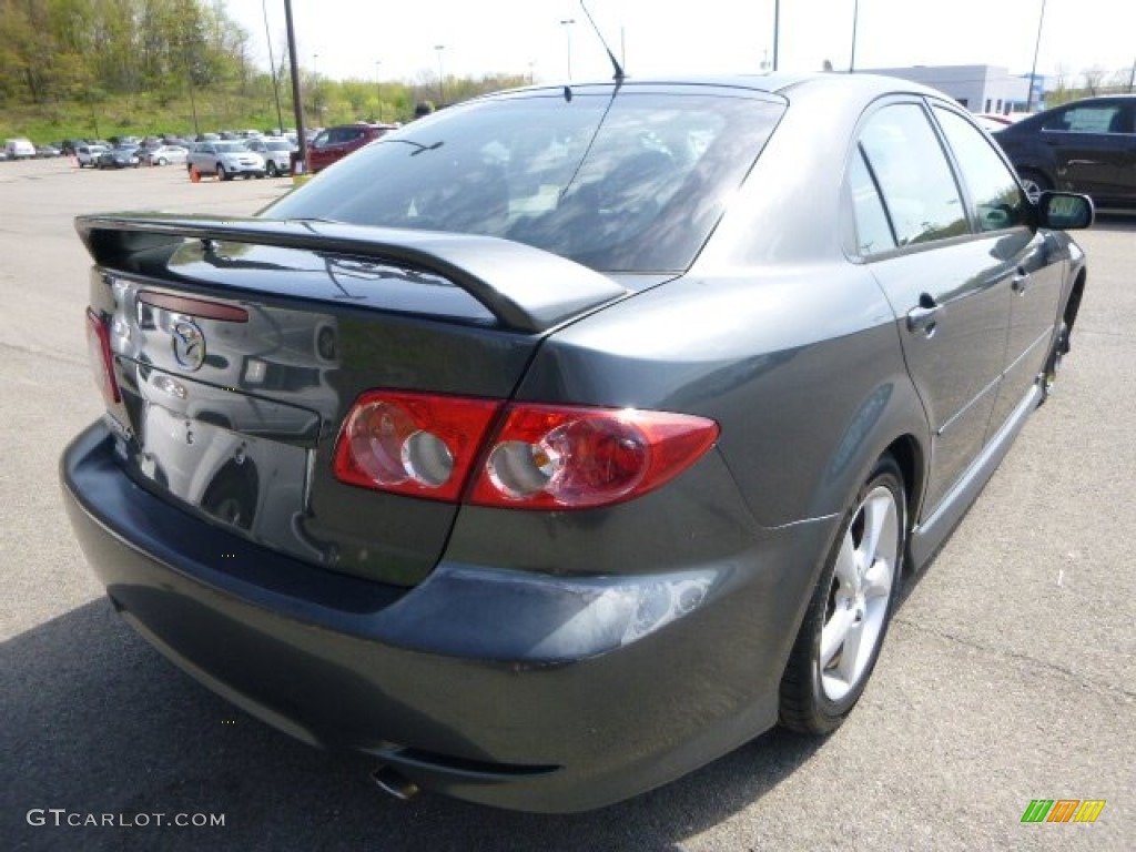 2005 MAZDA6 i Sport Hatchback - Steel Gray Metallic / Black photo #4