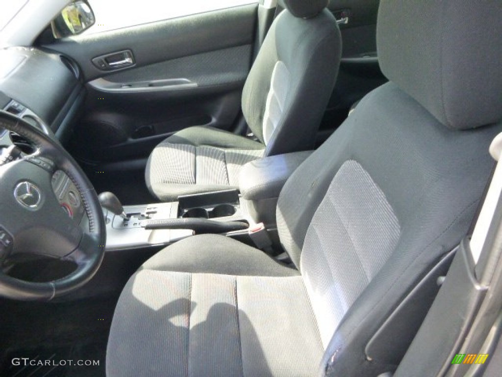 2005 MAZDA6 i Sport Hatchback - Steel Gray Metallic / Black photo #7