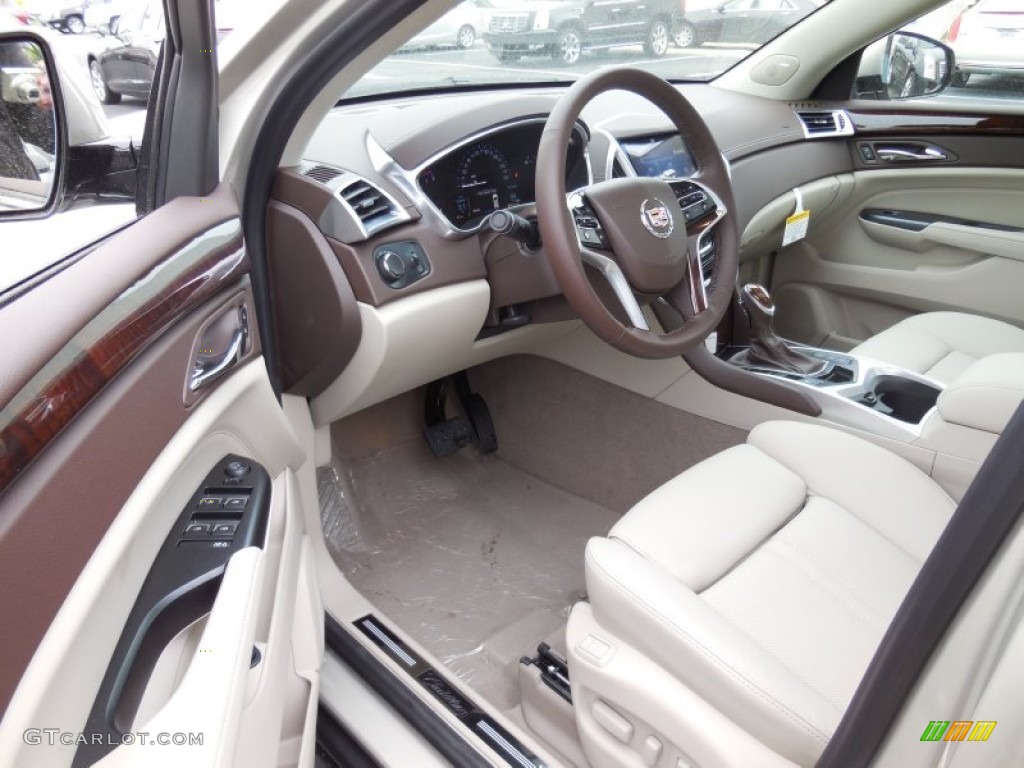 Shale/Brownstone Interior 2014 Cadillac SRX Luxury AWD Photo #93355068