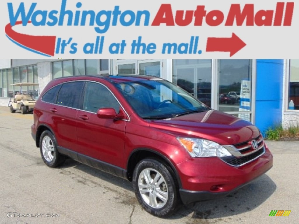 2011 CR-V EX-L 4WD - Tango Red Pearl / Gray photo #1