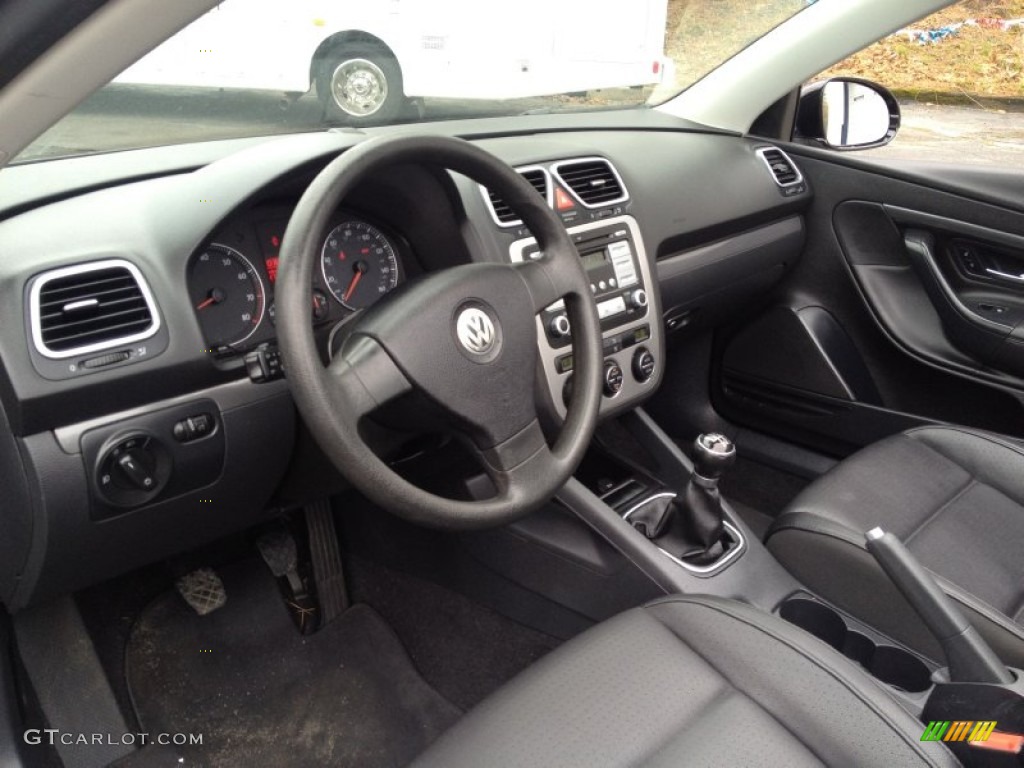 Titan Black Interior 2007 Volkswagen Eos 2.0T Photo #93356489