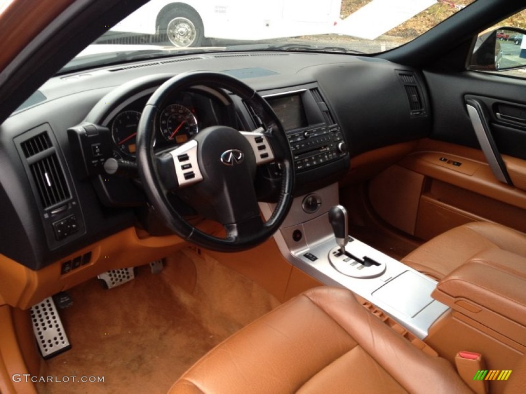 Brick/Black Interior 2003 Infiniti FX 35 AWD Photo #93358259