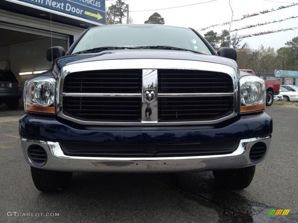 2006 Ram 1500 SLT Quad Cab 4x4 - Atlantic Blue Pearl / Medium Slate Gray photo #4