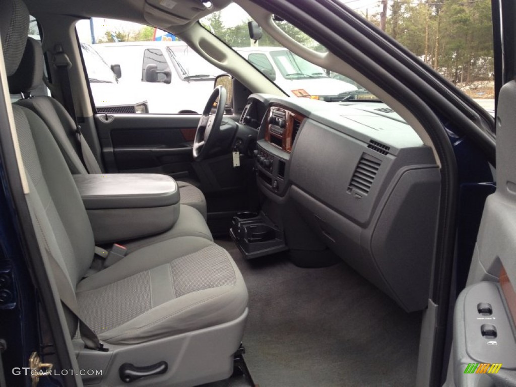 2006 Ram 1500 SLT Quad Cab 4x4 - Atlantic Blue Pearl / Medium Slate Gray photo #11