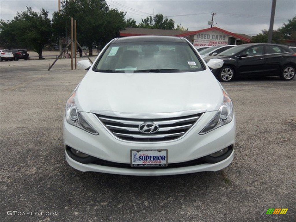 2014 Sonata Limited - Pearl White / Camel photo #2