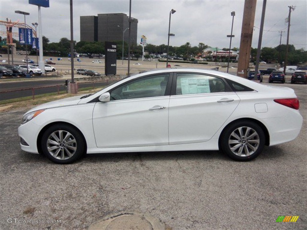 2014 Sonata Limited - Pearl White / Camel photo #3