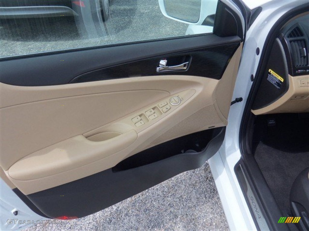 2014 Sonata Limited - Pearl White / Camel photo #5