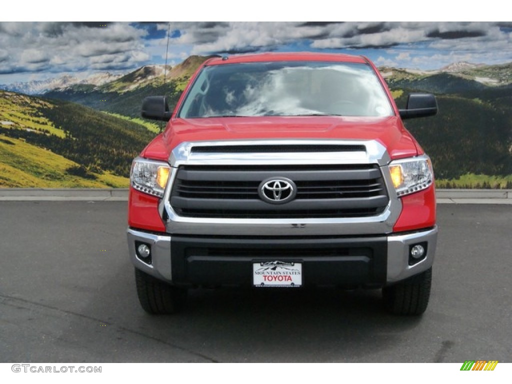 2014 Tundra SR5 TRD Double Cab 4x4 - Radiant Red / Black photo #2