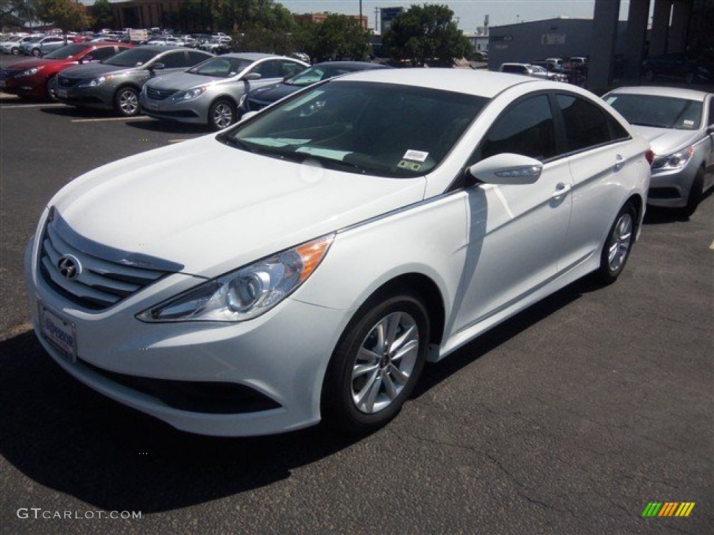 2014 Sonata GLS - Pearl White / Camel photo #1