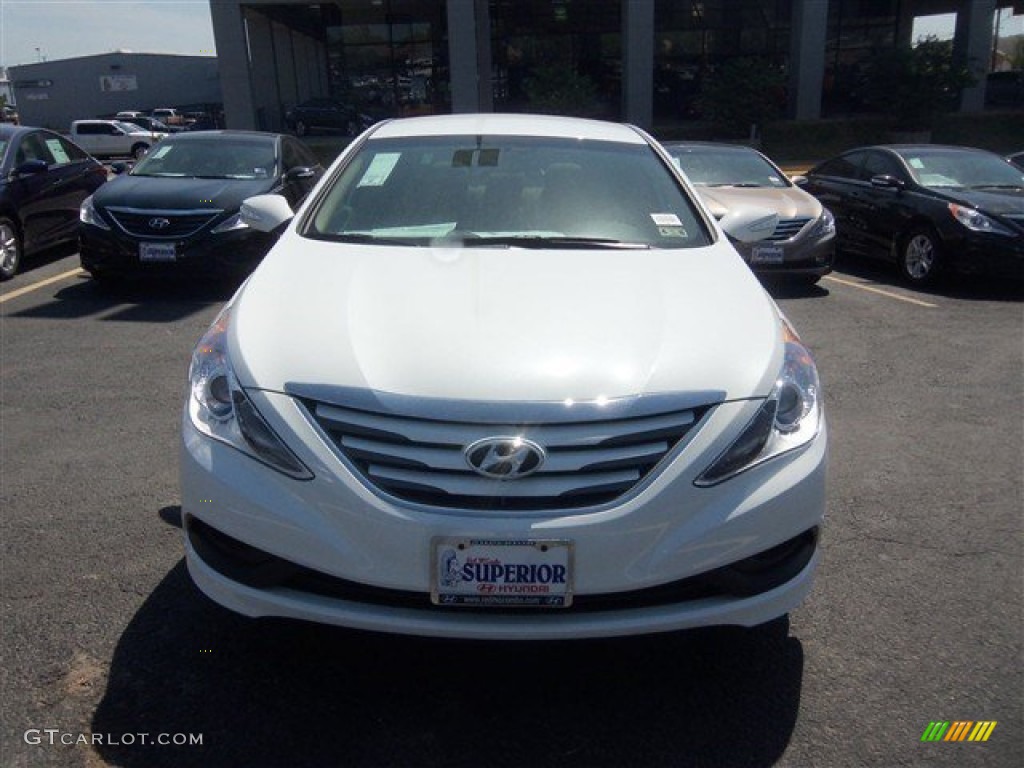 2014 Sonata GLS - Pearl White / Camel photo #2