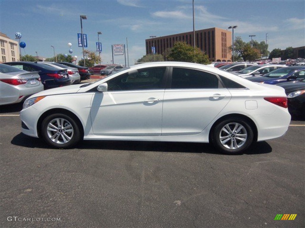2014 Sonata GLS - Pearl White / Camel photo #3