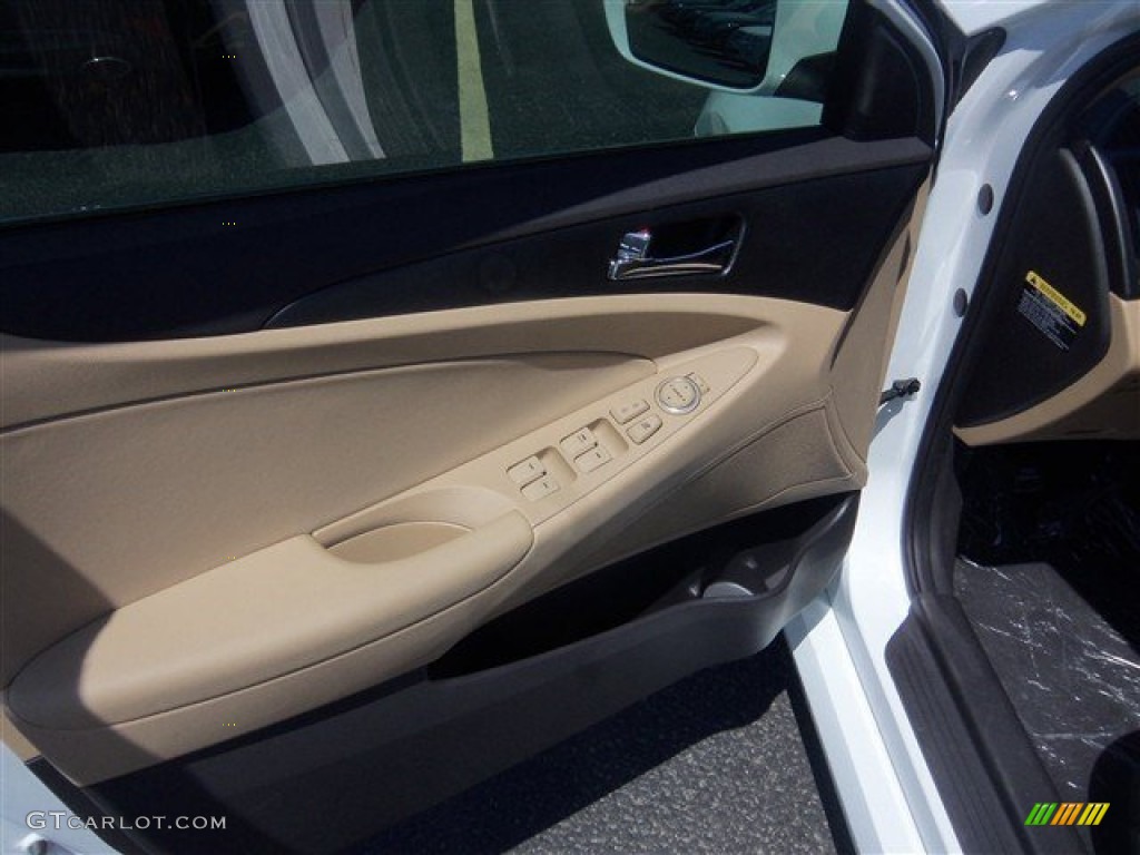 2014 Sonata GLS - Pearl White / Camel photo #5