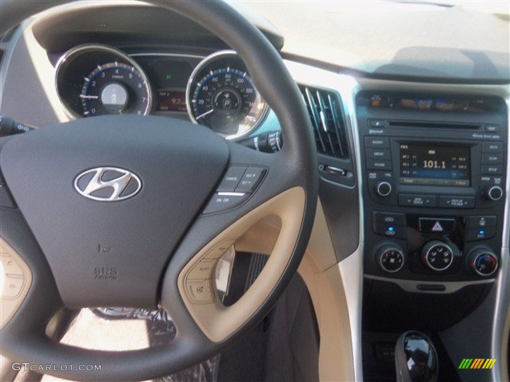 2014 Sonata GLS - Pearl White / Camel photo #7
