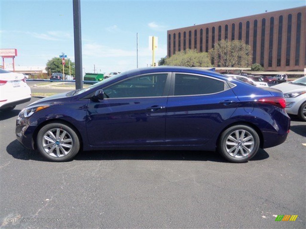 2014 Elantra SE Sedan - Blue / Gray photo #3