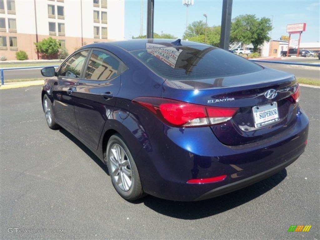 2014 Elantra SE Sedan - Blue / Gray photo #4
