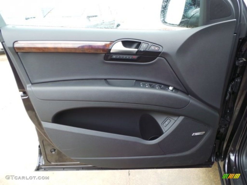 2014 Audi Q7 3.0 TFSI quattro Black Door Panel Photo #93361103