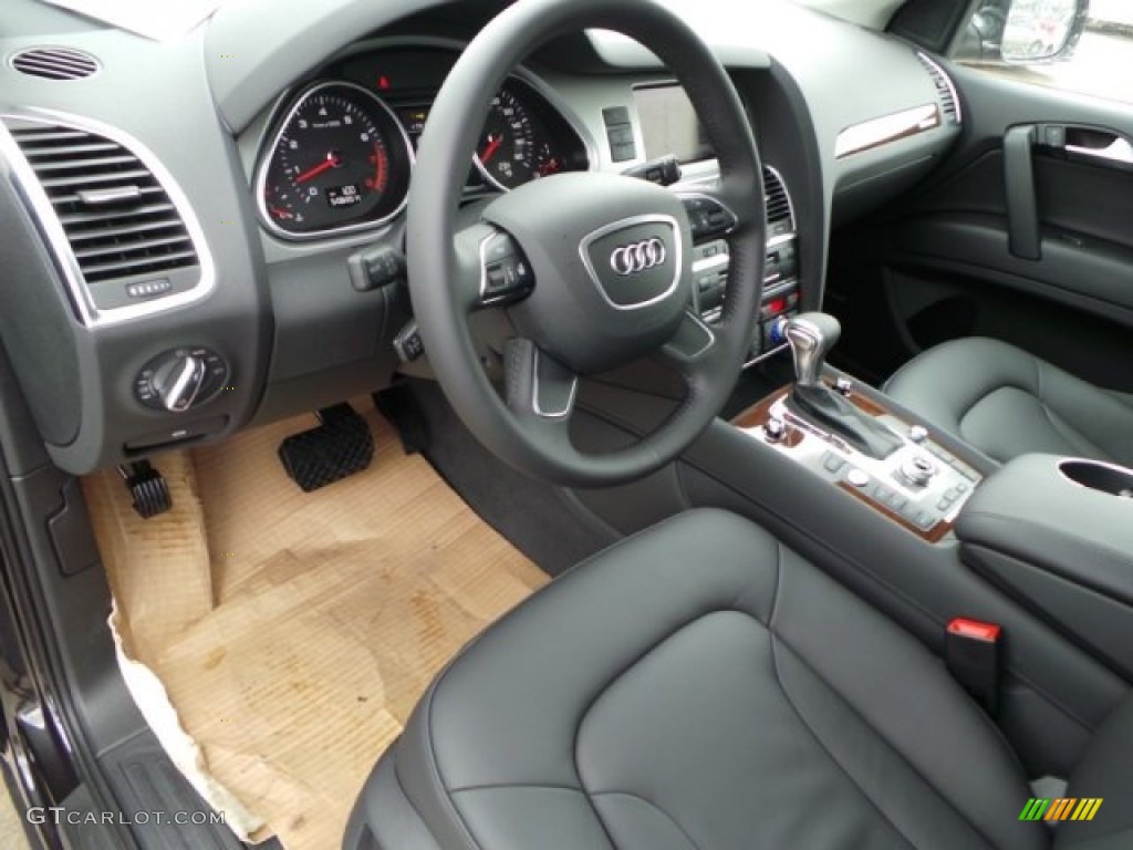 Black Interior 2014 Audi Q7 3.0 TFSI quattro Photo #93361124
