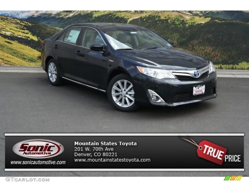 2014 Camry Hybrid XLE - Cosmic Gray Metallic / Ash photo #1