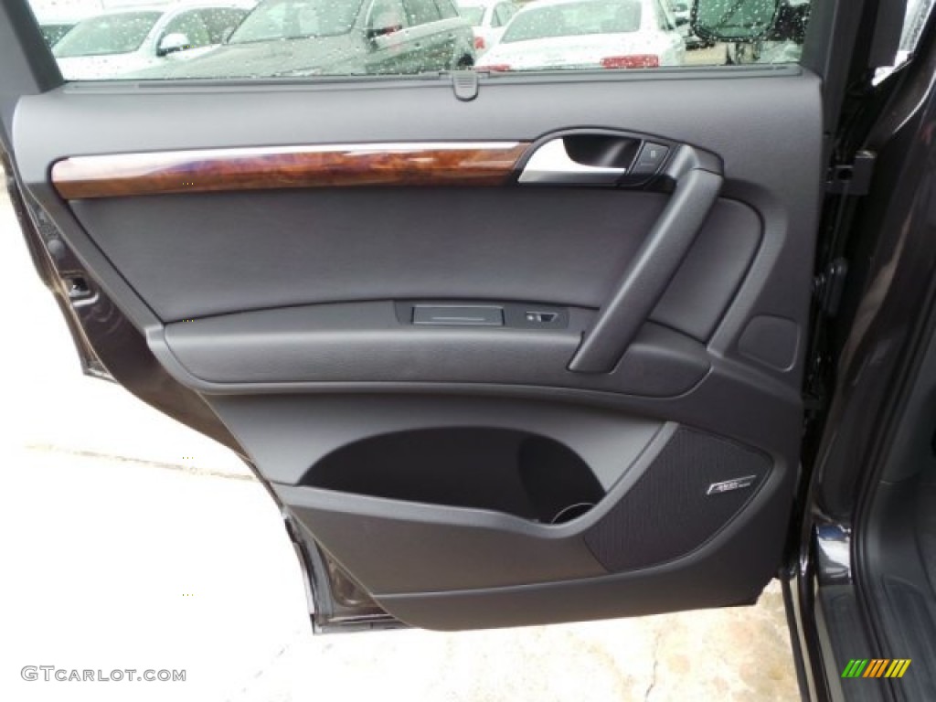 2014 Audi Q7 3.0 TFSI quattro Black Door Panel Photo #93361454