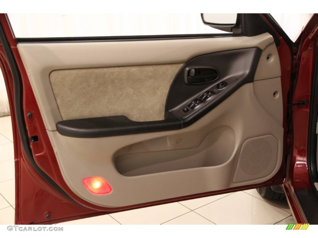 2003 Hyundai Elantra GLS Sedan Beige Door Panel Photo #93362501